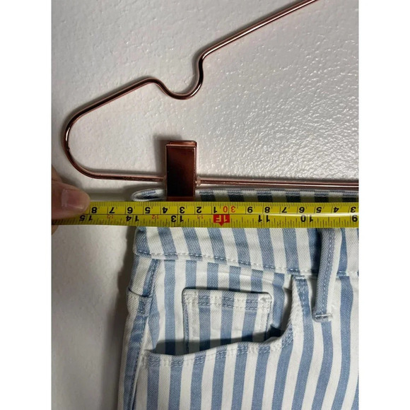 Universal Thread Womens Button Fly High Rise Skinny Jeans Blue Stripes Sz 2/26R - Picture 3 of 12